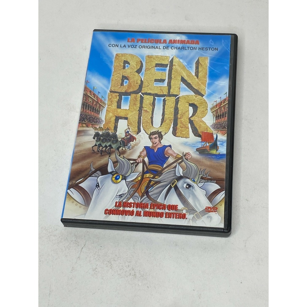 Videomax DVD-4371 Ben Hur Animated Movie Kids DVD‎ Blue Region 1 4 Tested